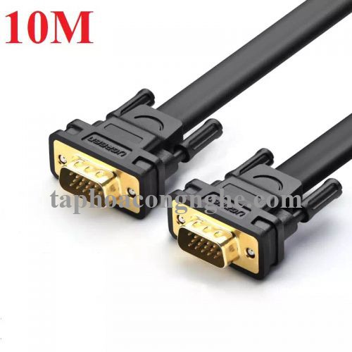 Ugreen 11670 10M màu Đen Cáp tín hiệu 2 đầu VGA cáp dẹt VG105 30011670